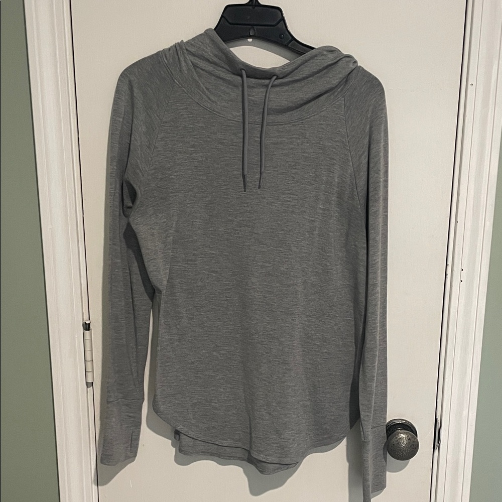 Athletic Works Light grey comfy hooded tunic